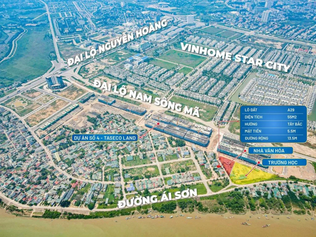 Mở rộng đại lộ 4.000 Tỷ TP. Thanh Hóa: Các dự án BĐS từ Taseco, Vinhomes và Sun Group Hưởng Lợi